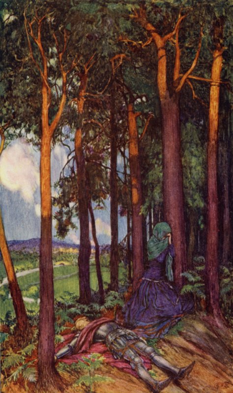 Enid (litografía en color) de Eleanor Fortescue Brickdale