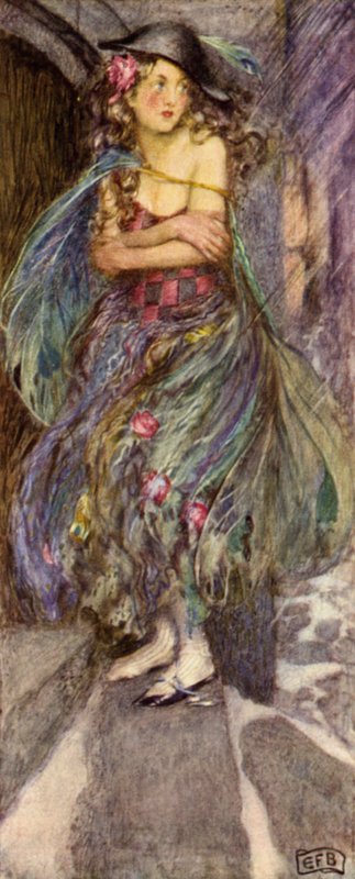 La luciérnaga (litografía en color) de Eleanor Fortescue Brickdale