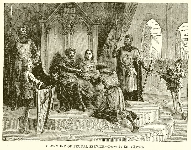 Ceremonia de servicio feudal de Emile Antoine Bayard