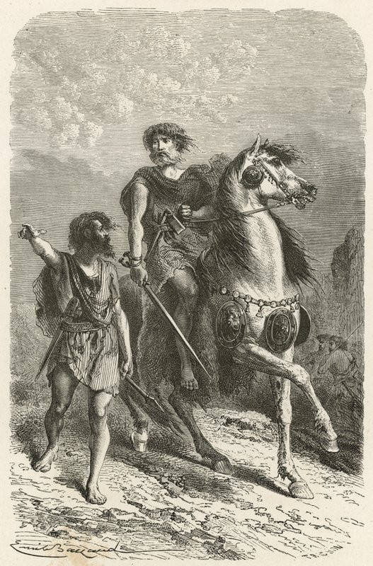 Guerreros de la época del bronce de Emile Antoine Bayard