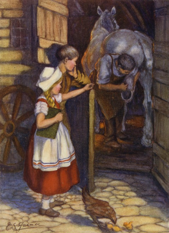Evangeline y Gabriel en la fragua de Emily Farmer