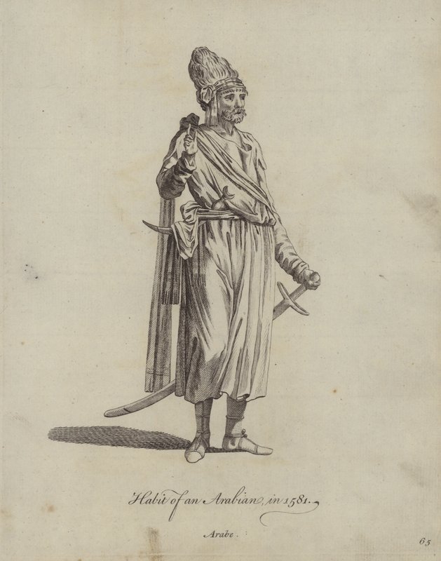 Hábito de un árabe en 1581 de English School