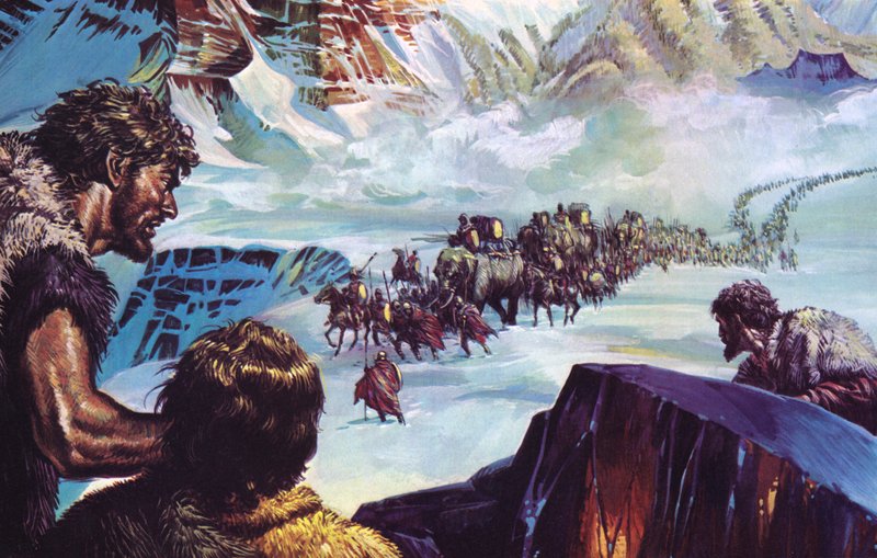 Aníbal cruzando los Alpes de English School
