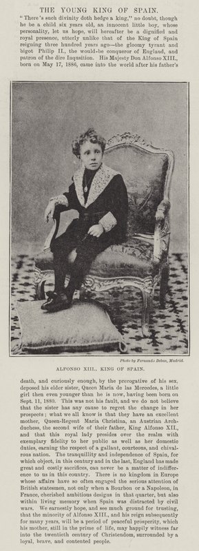 Alfonso XIII, Rey de España de English Photographer