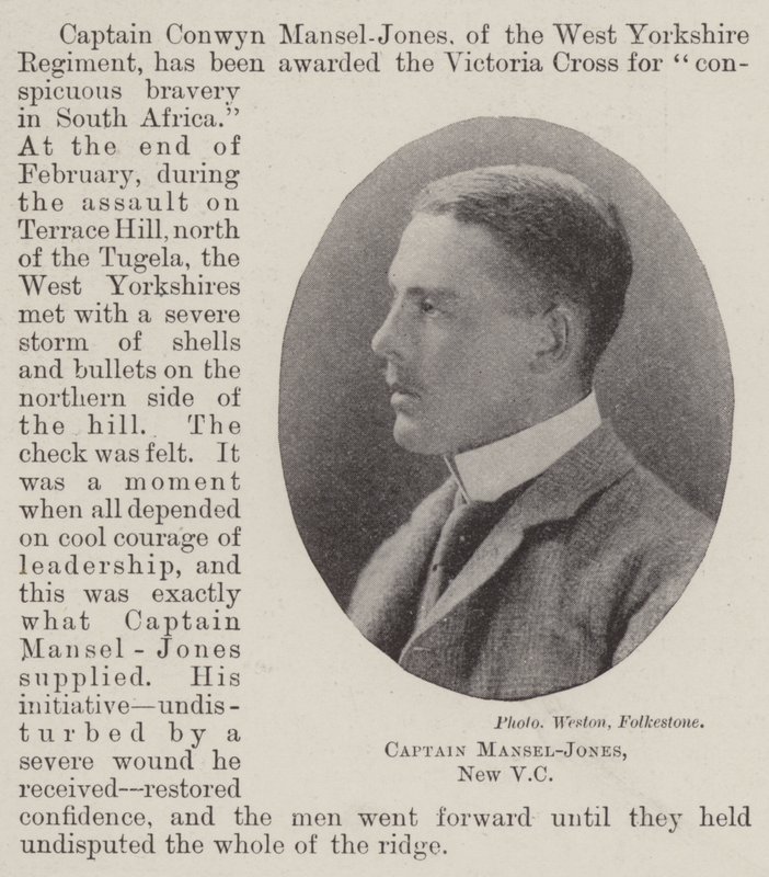 Capitán Mansel-Jones, nuevo VC de English Photographer