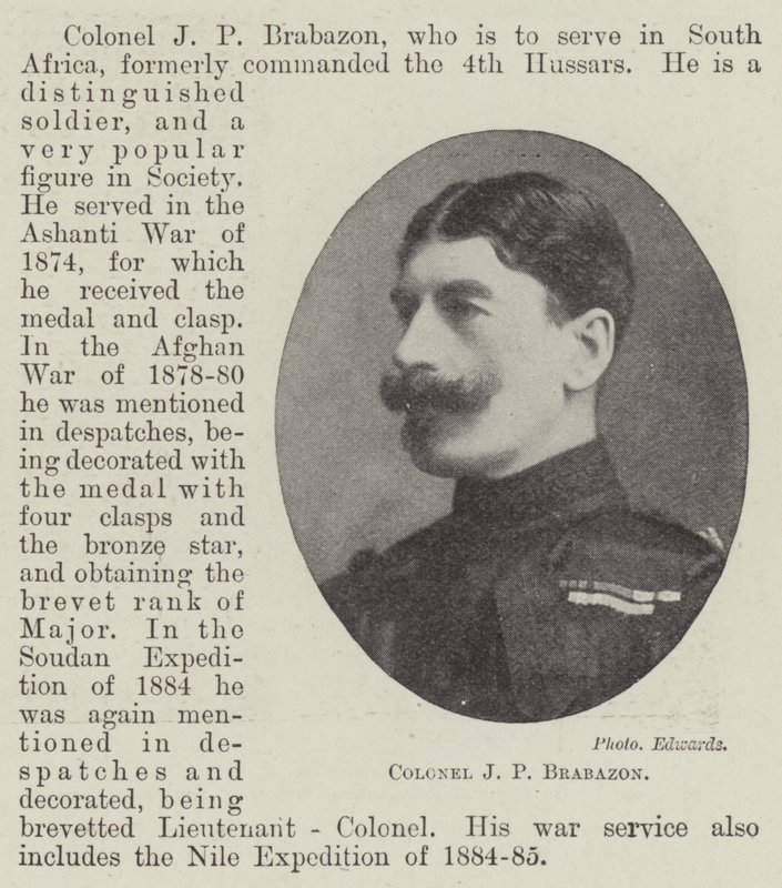 Coronel J P Brabazon de English Photographer
