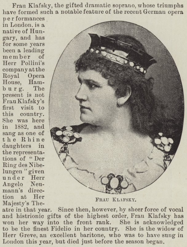 Frau Klafsky de English Photographer