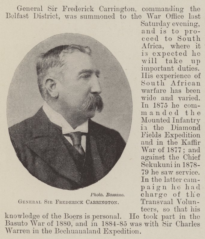 General Sir Frederick Carrington de English Photographer