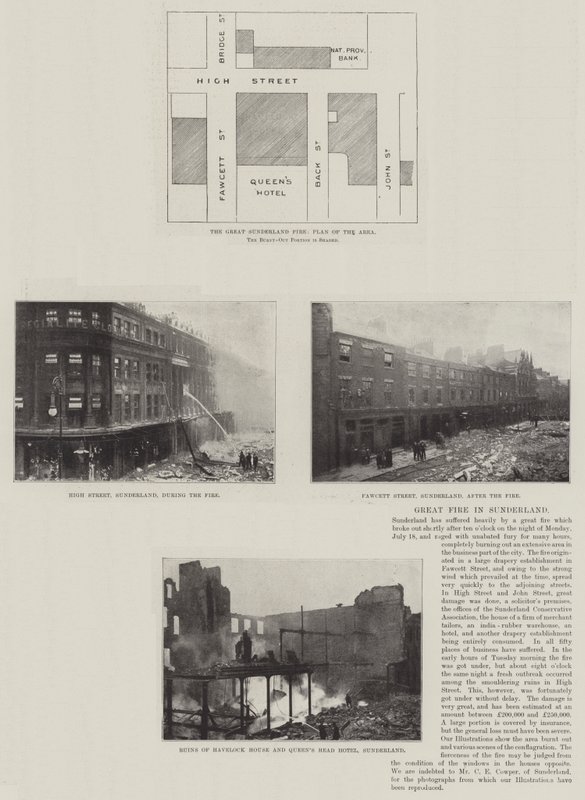 Gran incendio en Sunderland de English Photographer