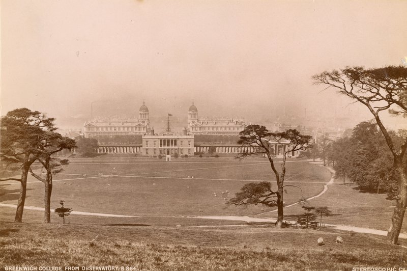 Colegio de Greenwich desde el Observatorio de English Photographer