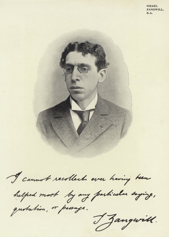 Israel Zangwill, BA de English Photographer