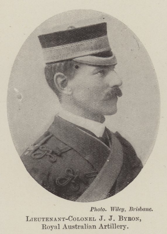 Teniente Coronel J. J. Byron, Artillería Real Australiana de English Photographer