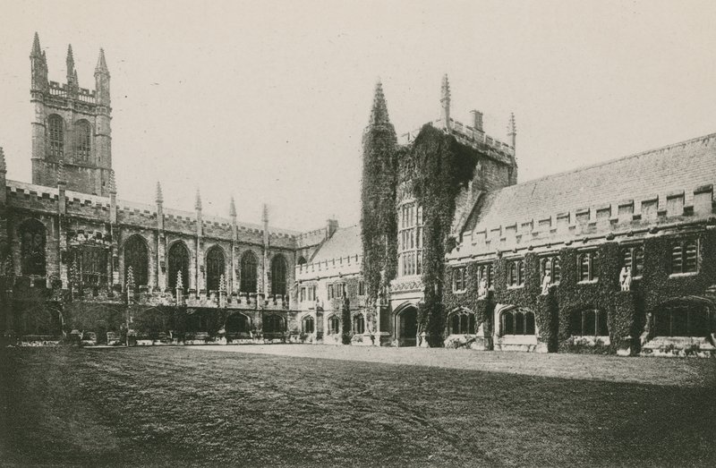 Claustro y Torre del Magdalen College, Oxford de English Photographer