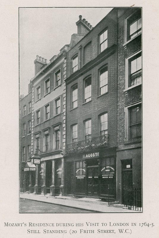 Residencia de Mozart en 20 Frith Street, Soho de English Photographer