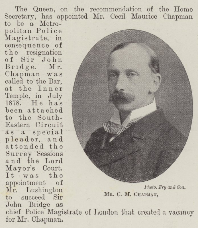 Mr C M Chapman de English Photographer