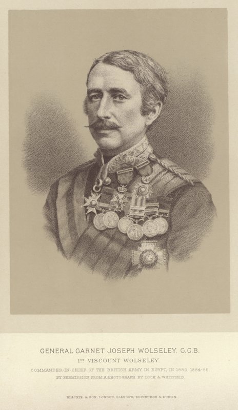 Retrato del General Garnet Joseph Wolseley de English Photographer