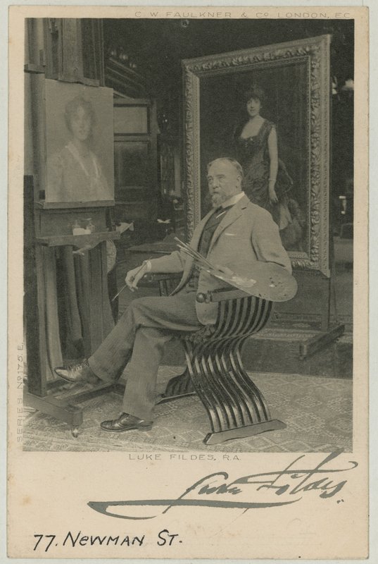 Retrato de Luke Fildes de English Photographer