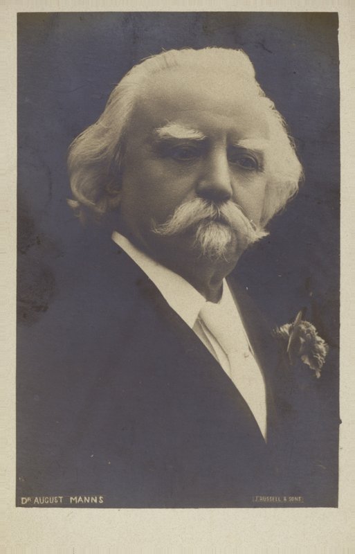 Retrato de Sir August Manns de English Photographer
