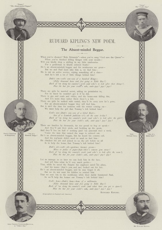 El Nuevo Poema de Rudyard Kipling, El Mendigo Distraído de English Photographer