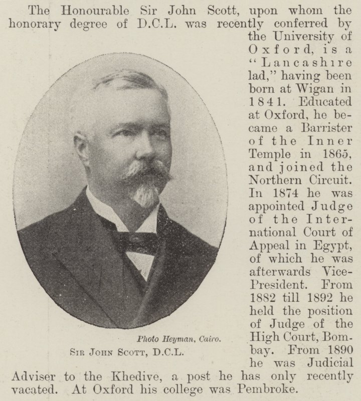 Sir John Scott, DCL de English Photographer