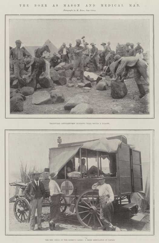 El bóer como albañil y médico de English Photographer