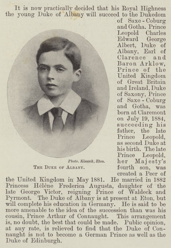 El Duque de Albany de English Photographer
