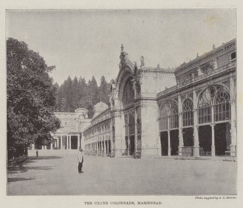 La gran columnata, Marienbad de English Photographer