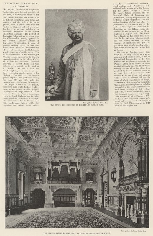 El Salón Durbar Indio en Osborne de English Photographer