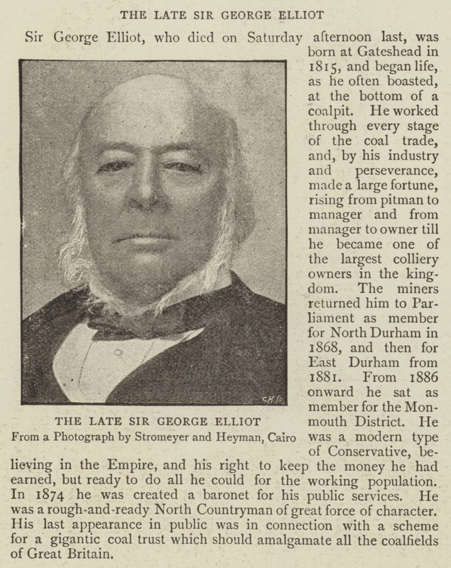El difunto Sir George Elliot de English Photographer