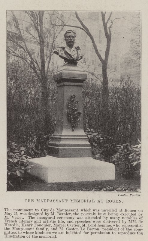 El monumento a Maupassant en Rouen de English Photographer