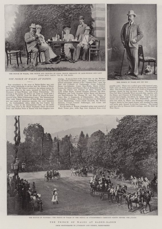 El Príncipe de Gales en Baden-Baden de English Photographer
