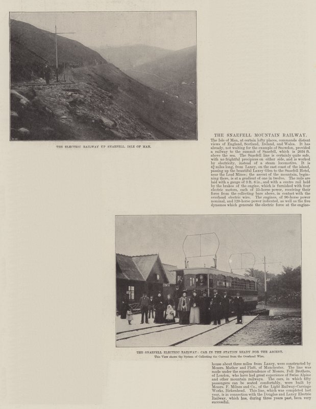 El Ferrocarril de la Montaña Snaefell de English Photographer