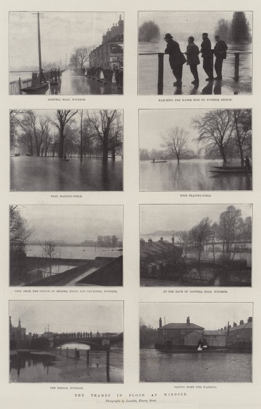 El Támesis inundado en Windsor de English Photographer