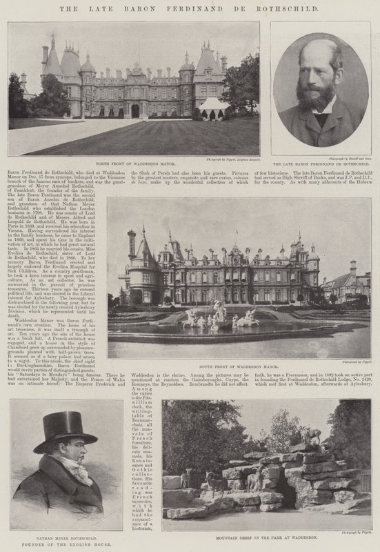 El difunto Barón Ferdinand de Rothschild de English Photographer
