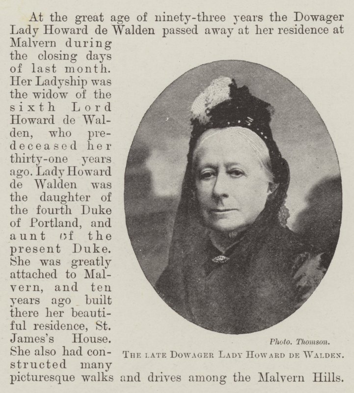 La difunta Lady Howard de Walden de English Photographer