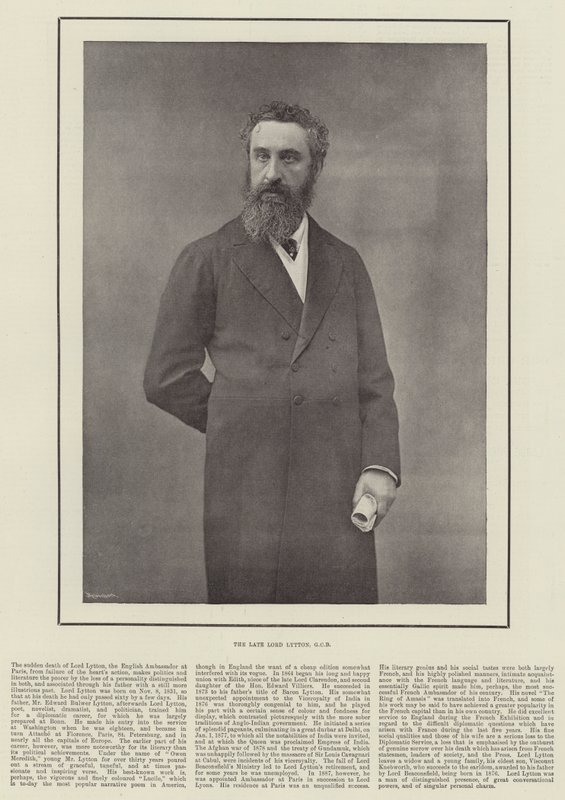 El Difunto Lord Lytton, GCB de English Photographer