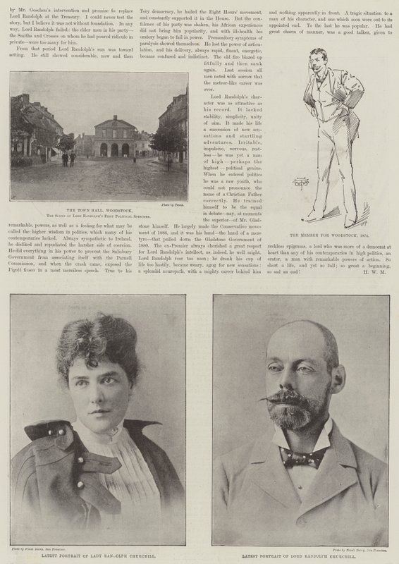 El difunto Lord Randolph Churchill de English Photographer