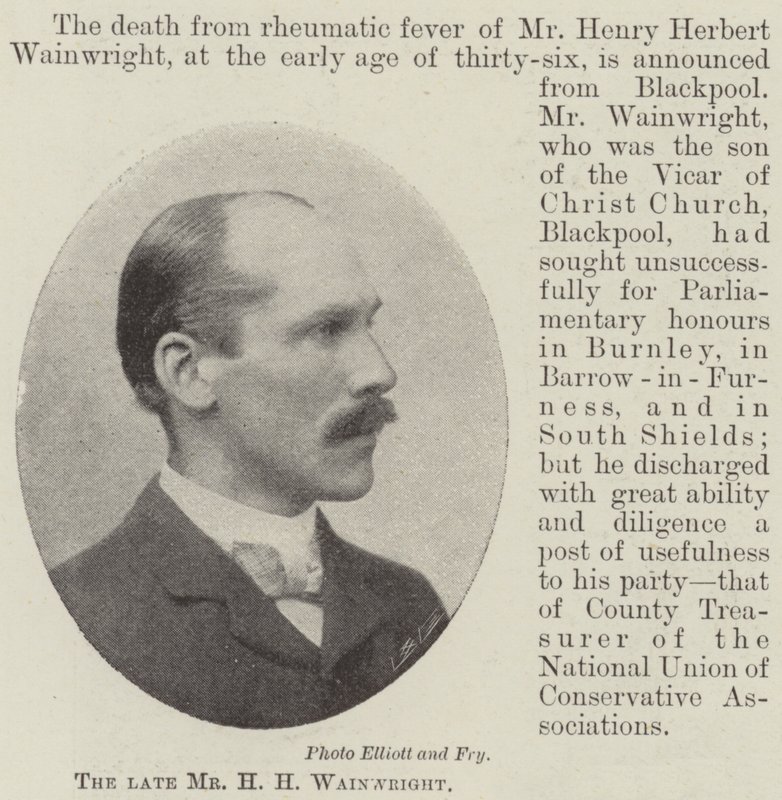El difunto Sr. H H Wainwright de English Photographer