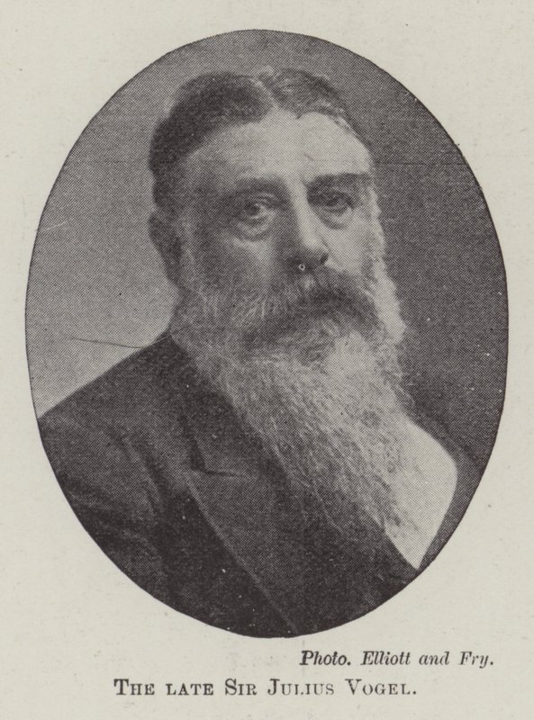 El fallecido Sir Julius Vogel de English Photographer