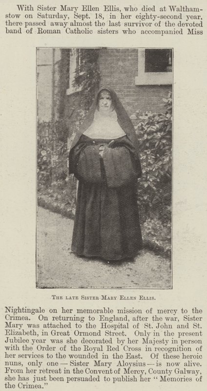 La difunta Hermana Mary Ellen Ellis de English Photographer