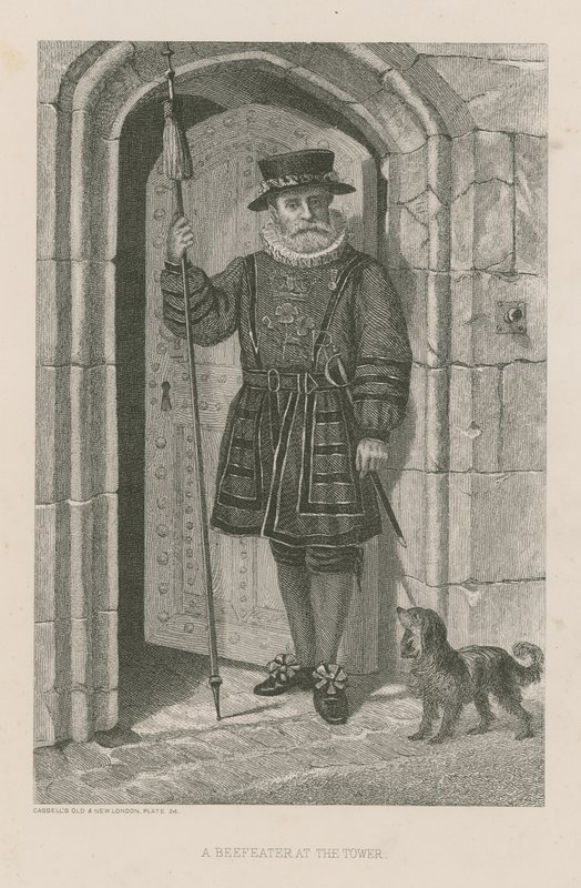 Un Beefeater en la Torre de English School