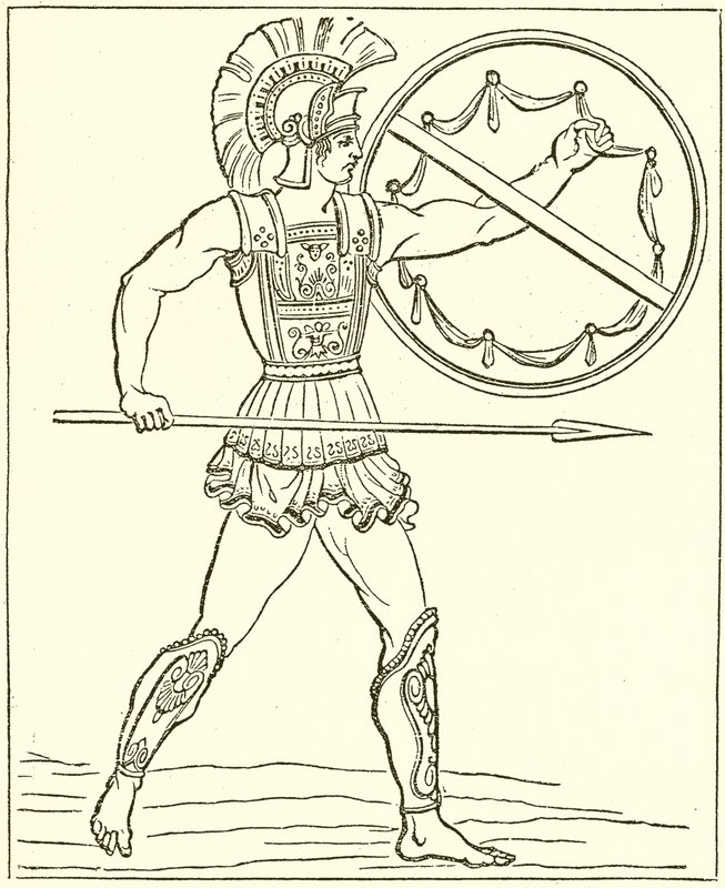 Un guerrero griego de English School