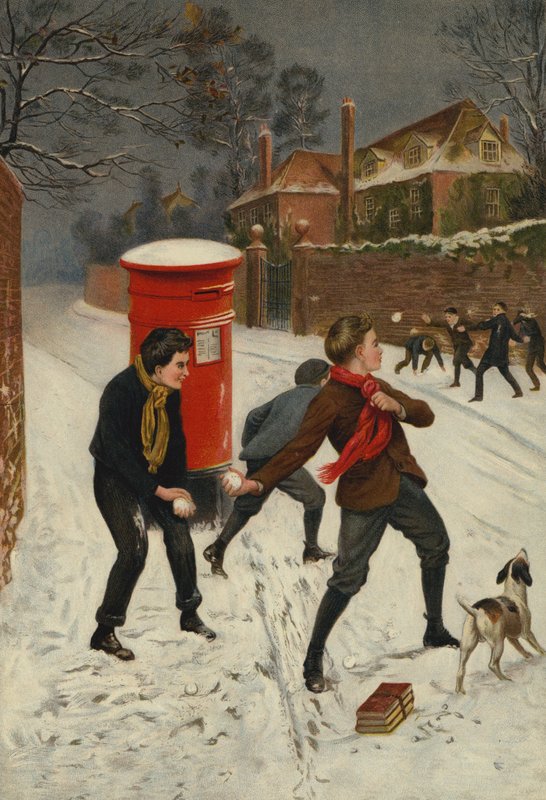 Una dura batalla (cromolito) de English School