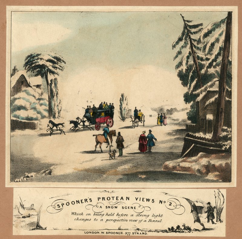 Una escena de nieve de English School