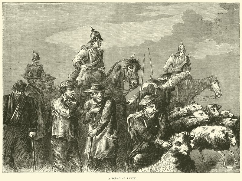 Partida de forrajeo, octubre de 1870 de English School