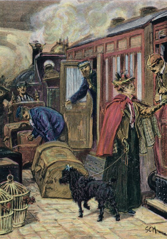 Una estación de tren moderna de English School