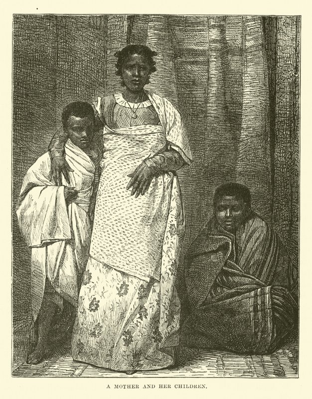 Una madre y sus hijos de English School