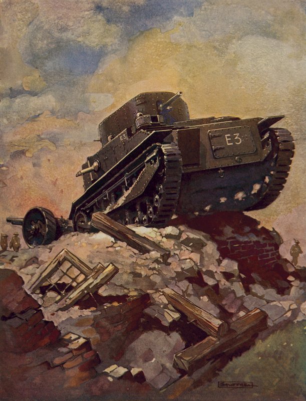 Un tanque de English School