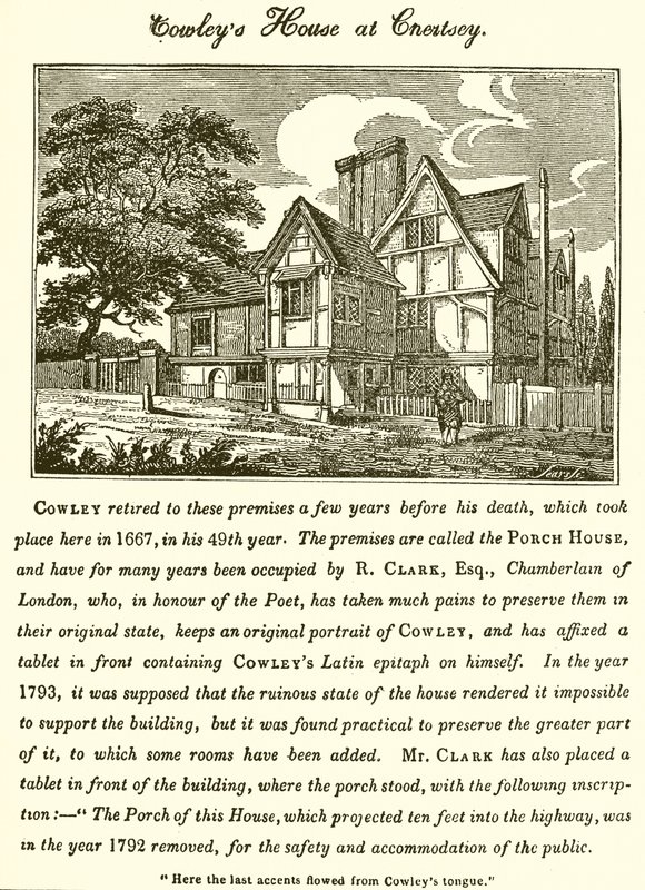 Casa de Abraham Cowley en Chertsey de English School