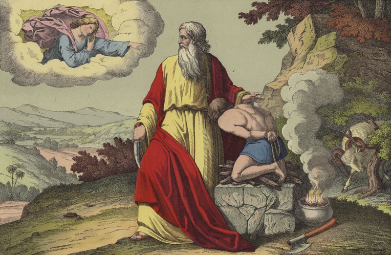 Abraham ofreciendo a Isaac de English School